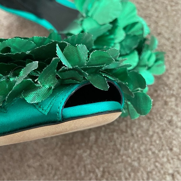 RARE Marco De Vincenzo Green Slingback Sandals - Picture 4 of 15